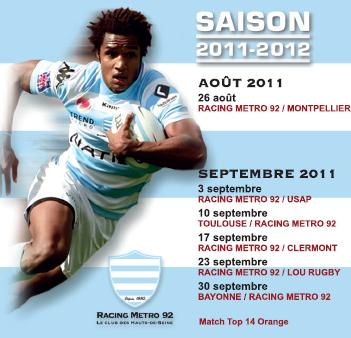 Calendrier racing metro