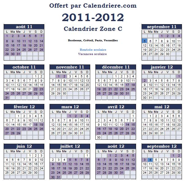 Dates Vacances Fevrier 2012 Zone C