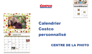 Calendrier Costco personnalisé