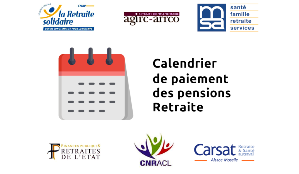 Calendrier de paiement retraite