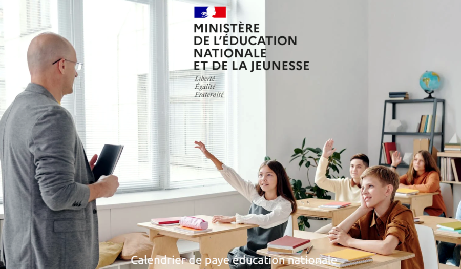 Calendrier paye éducation nationale Versement salaire 2024