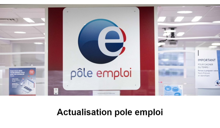 actualisation pole emploi en ligne