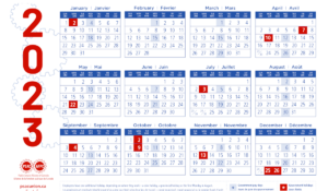 calendrier 2023 fonction publique afpc