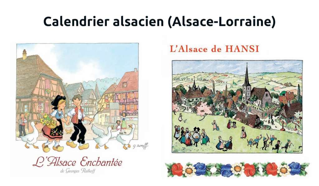 Calendrier Éphéméride L'Alsace Enchantée Ratkoff 2024 à Obernai