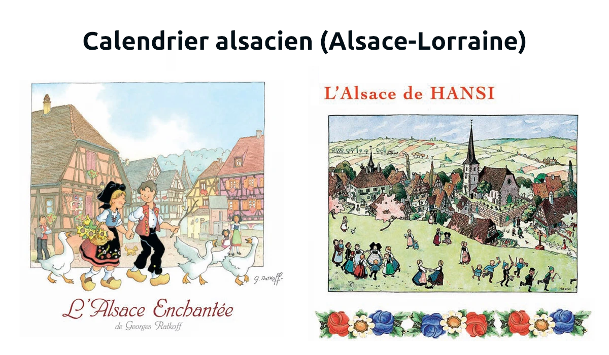 ALSACE - CALENDRIERS 