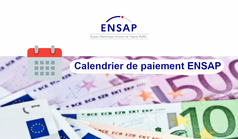 calendrier de paiement ensap