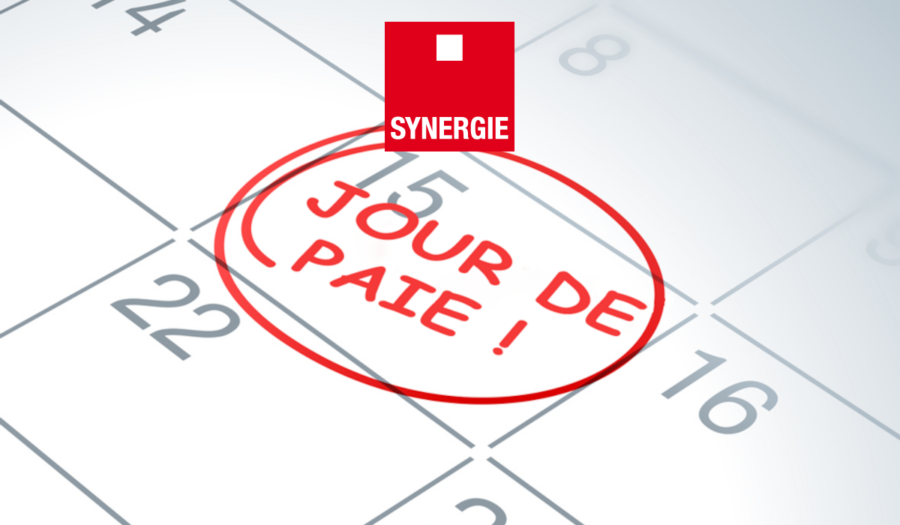calendrier de paiement Synergie