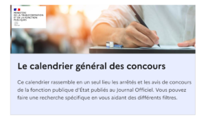 calendrier des concours