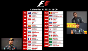 calendrier f1 2022