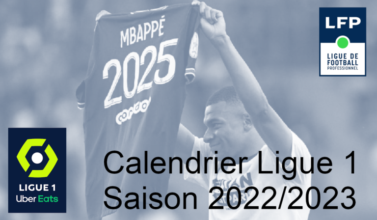 calendrier ligue 1 saison 2022 2023