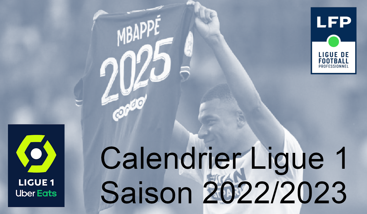 PSG. Le calendrier de la saison 2022-2023 de Ligue 1