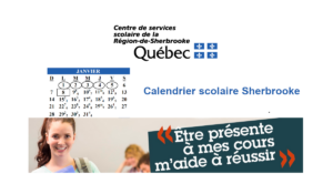 calendrier scolaire sherbrooke