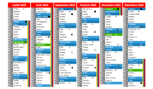 calendrier semestriel 2024 en pdf