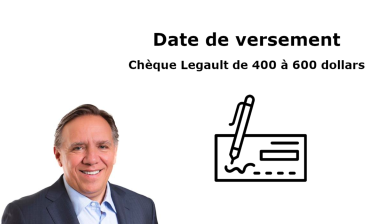 chèque Legault date de versement