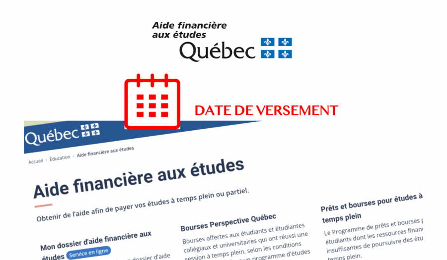 date de versement prêt et bourse