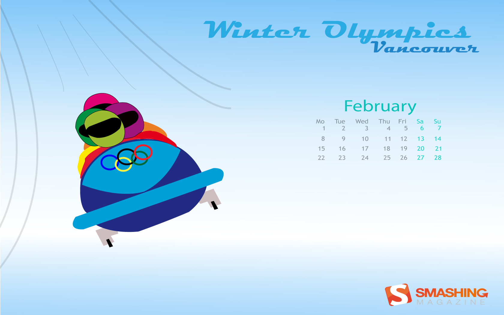 février 2010 vancouver JO Calendrier